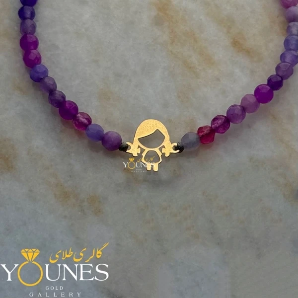 دستبند دختر بچه طلا لیزری